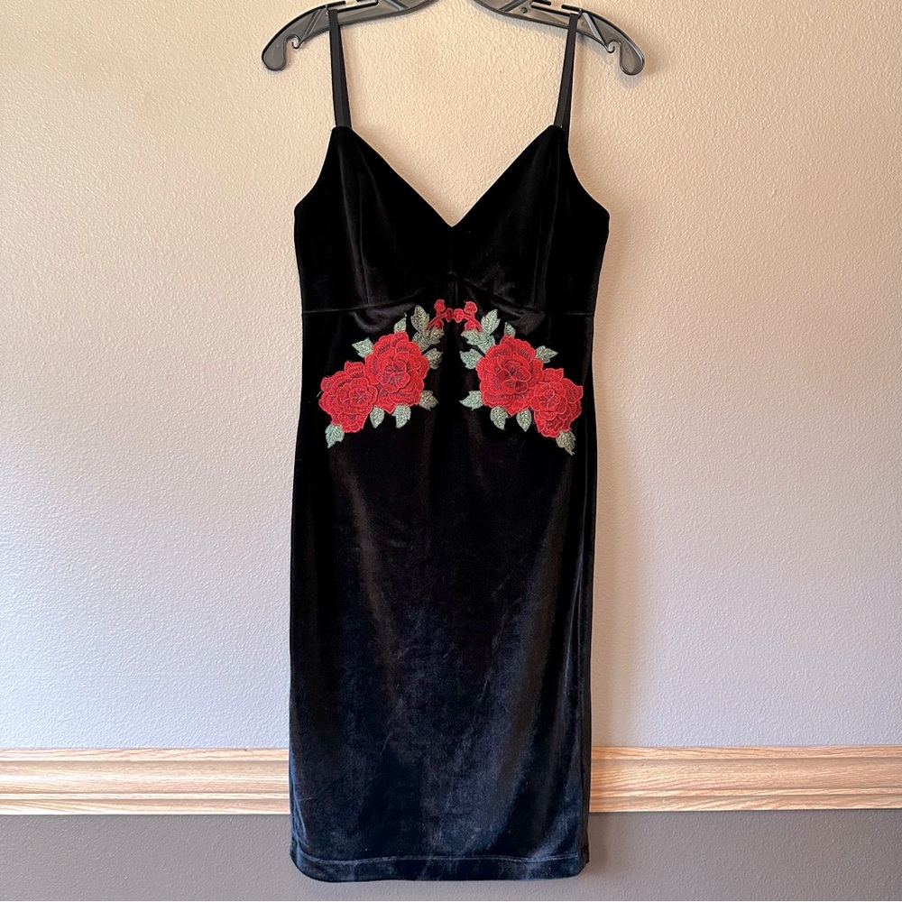 Venus velvet bodycon dress